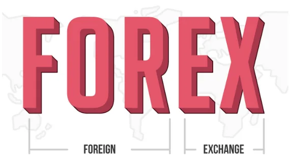 The word FOREX with the labels foreign and exchange underneath